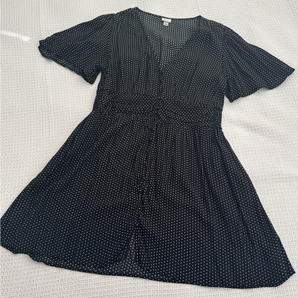 A New Day Black Polka Dot Mini Dress